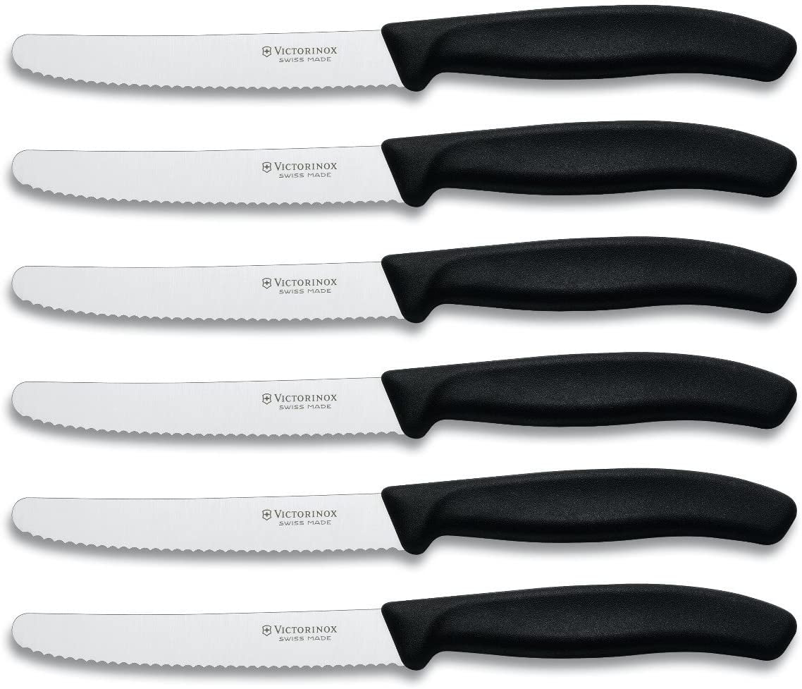 Victorinox 4 Inch Serrated Steak Knife Set | Razor Sharp ...