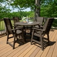 thumbnail image 6 of Highwood Furniture Weatherly 5pc Round Counter Dining Set, 6 of 10