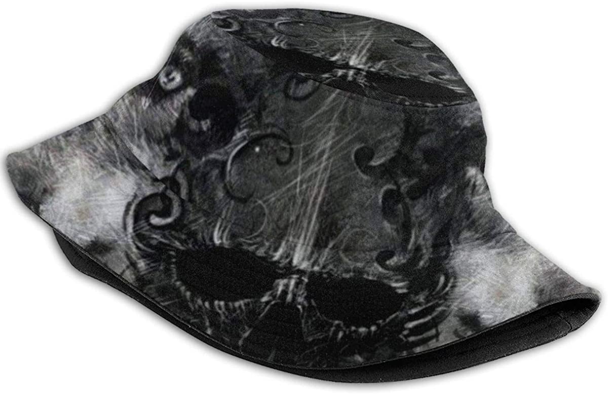 Bucket Hat Packable Reversible Scary 