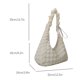 thumbnail image 4 of Bolsos de burbujas para mujer, bolsos de mano de color sólido con correa suave con cordón (blanco), 4 of 8
