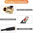 thumbnail image 3 of DAB Car Aerial Digital Radio DAB+ Aerial Antenna Replacement SMB Plug Adapter Connector 3 Meters Glass Mount Digital Radio Active Antenna RG174 Cable for AM FM Clarion Pioneer JVC Tuner Kenwood Alpine, 3 of 5