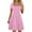 B148 Pink womens summer dresses clearance under $5, variant on Cagogo Womens Summer Short Sleeve Graduation Dresses Under $10 Plus Size A Line Swing Pleated Flowy Midi Sun Dress Square Neck Knee Length Sexy Black Dresses Clothes
