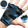 thumbnail image 6 of RDX Weight Lifting Gloves Grips, Gym Fitness Workout, Anti Slip Ventilated Open Back Gripper, Strength Training HIIT Exercise Deadlift, Men Women Cycling Rowing Climbing Hanging Pull Ups Gymnastics, 6 of 7