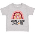 thumbnail image 3 of Inktastic Grammy and Papaw Love Me Girls Granddaughter Girls Toddler T-Shirt, 3 of 5