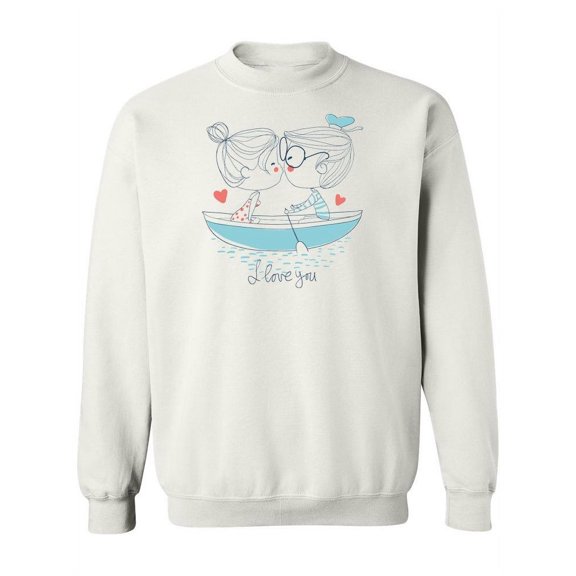 Couple Kissing On Boat. Sweatshirt Women -Image by Shutterstock, Female 3X-Large