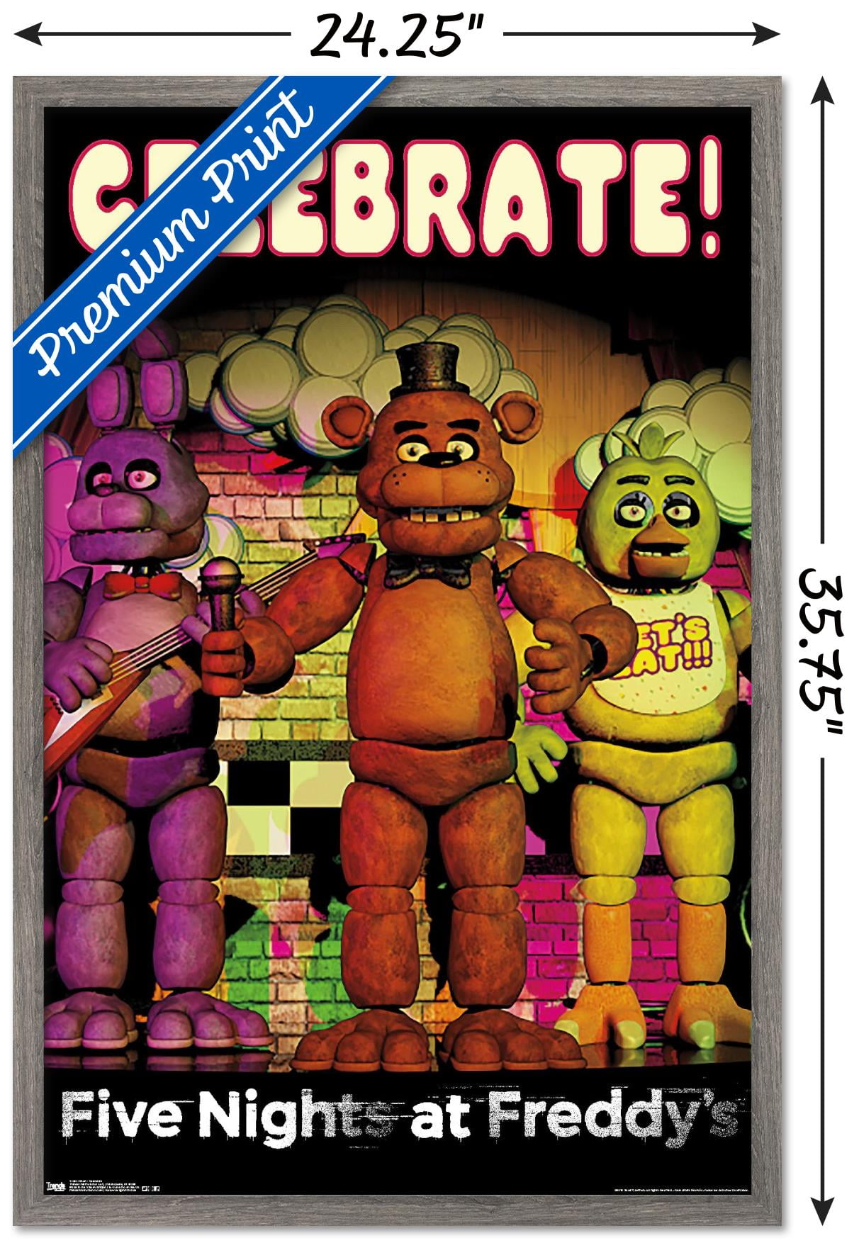 Five Nights at Freddy's - Celebrate Wall Poster, 14.725" x 22.375" -  Walmart.com