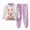 H029-Light Purple, variant on NOLDARES Little Boys Girls Sleepwear Pajama Set 2 Piece Long Sleeve Print Top and Pants Pjs Jammies Fall Winter(H029-Beige)