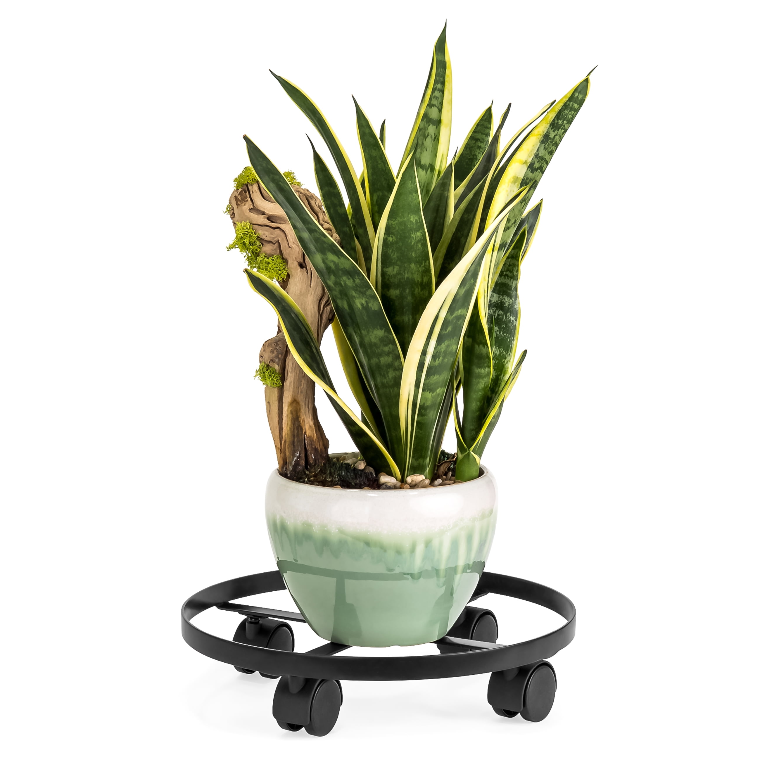 Best Choice Products 14in Indoor Outdoor Heavy Duty Metal Round Rolling Plant Stand Caddy... by Best Choice Products