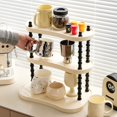 thumbnail image 3 of Shoreew Storage Rack 3 Tiers Great Load Bearing Bathroom Counter Organizer Kitchen Mug Storage Dresser Vanity Tray Cosmetics Skincare Perfume Kitchen Spice Shelf, 3 of 6