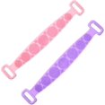 thumbnail image 1 of SM Soft Pink Bath Towel Set with Silicone Scrubbers, 1 of 5