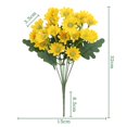 thumbnail image 4 of Outdoor Flowers Artificial for Porch, Fake Outdoor Flowers, Yellow Daisies, 18 in Hobby, 1 Pc, Daisy Decorations, Outdoor Patio Decor, Outdoor Decorations, 4 of 8