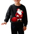 thumbnail image 3 of YunPes Merry Christmas Reindeer and Snowman Print Kids Casual Sweatshirt Crew Neck Top 18 Month Boy Sweater, 3 of 6