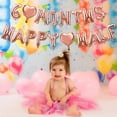 thumbnail image 6 of CINEEN 6 Months Happy Half Birthday Balloon Banner Decorations, Rose Gold 1/2 Birthday Party Balloon Sign Supplies, 6 Month Birthday Decor for Baby Girl, 6 of 8