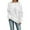 White, variant on Fshinging Womens Sweatshirts Hoodies Off Shoulder Drawstring Loose Fit Solid Color Casual Ladies Pullover Tops