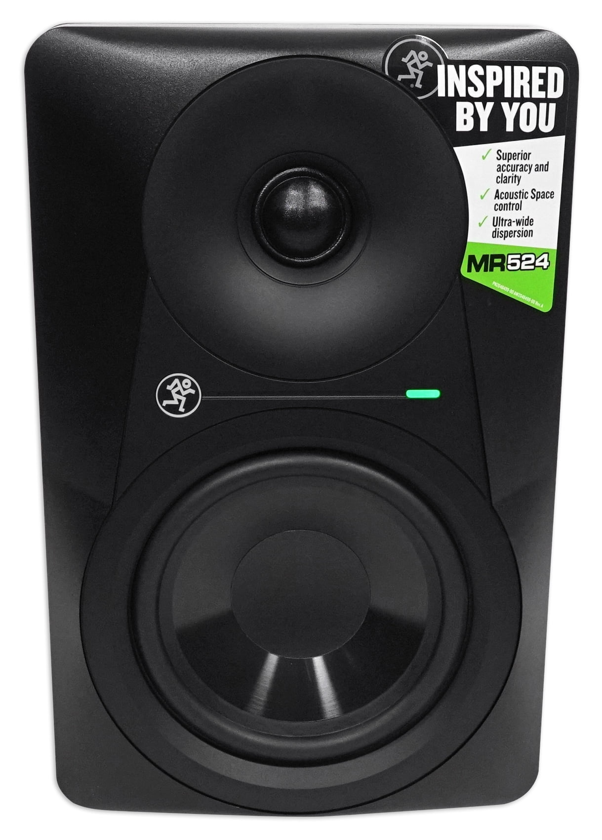 (2) Mackie MR524 5” 100 Watt Powered Active Studio Monitors+Stands+Pads
