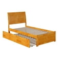 thumbnail image 3 of Portland Twin Extra Long Bed with Footboard and Twin Extra Long Trundle in Caramel, 3 of 4