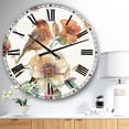 thumbnail image 2 of Designart 'Farmhouse Bird On Flower Branch Farmhouse Wall Clock, 2 of 4