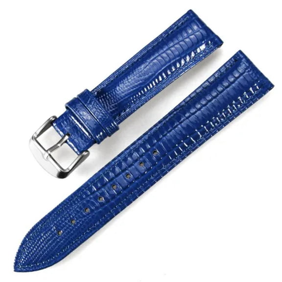 MATROOY Fashion Mens Ladies Genuine Leather Watch Strap Band Colour Collection Gifts US-blue-12mm