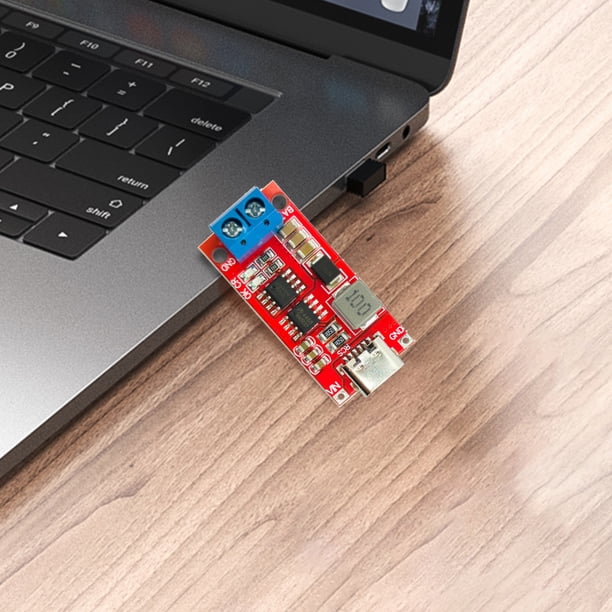 Step Up Boost Converter Module DC 3-6V Módulo de cargador de iones de litio Fuente de alimentación (4S 4A)