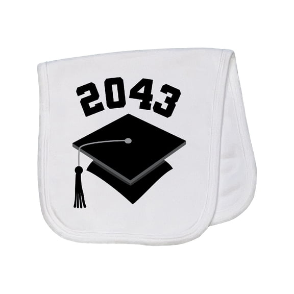 Inktastic Future Class of 2043 Graduate Baby Burp Cloth