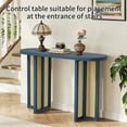 thumbnail image 3 of OMCHOM Farmhouse Console Table,Rattan Narrow Table for Entryway Hallway and Living Room,Navy, 3 of 9
