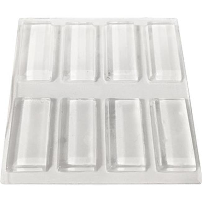 0.5 in. x 1 in. Rubber Rectangle Pad, Clear - Walmart.com
