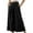 A1 Black, variant on Women' S Culottes Blend Wide Leg Pants Elastic Waist Casual Palazzo Trousers with Pockets Capris Cozy Classic High Waisted Pleated Soft Comfortable Cropped Pockets Flowy Beach Pant Black