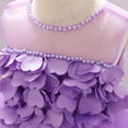 thumbnail image 6 of XMMSWDLA Toddler Girl Clothes Girls Temperament Flowers Pearl Cute Net Yarn Birthday Party Gown Dresses, 6 of 8