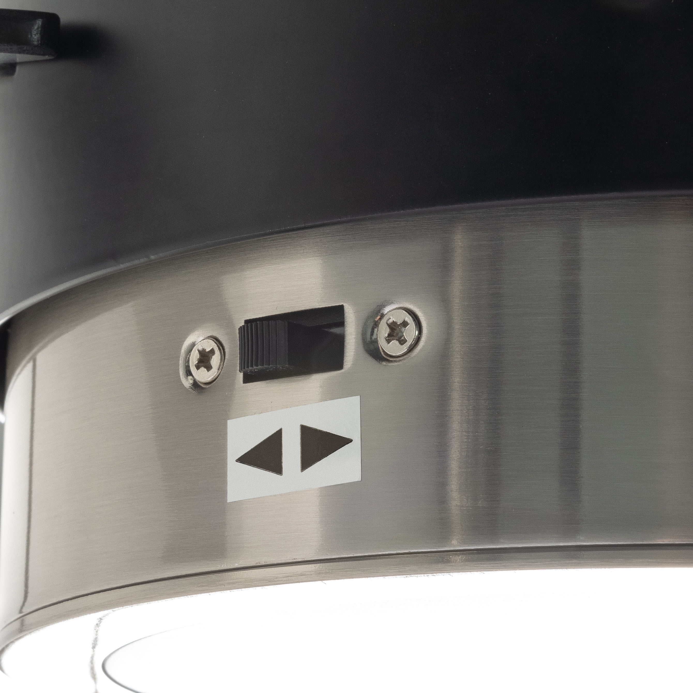 Better Homes & Gardens 44" Satin Nickel & Black 3 Blade Indoor Ceiling Fan, Reverse Airflow