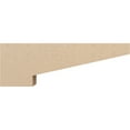 thumbnail image 3 of 6"W x 36"D x 12"H Thin Clemmons Rough Cedar Woodgrain TimberThane Corbel, Primed Tan, 3 of 6