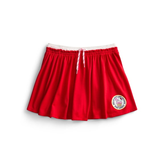 Wonder Nation x Hello Kitty Girls Double Waistband Skort, Sizes 4-16
