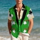thumbnail image 4 of Ceisia St. Patrick's Day Men's Unisex Hawaiian Shirt | Summer Beach Casual Short Sleeve Button Down Gift Printed Top, 4 of 9