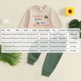 thumbnail image 3 of TOWED22 Toddler Baby Boy 2Pcs Outfits Print Graphic Pullover Tops + Drawstring Pants Set Fall Winter Clothes, 3 of 4