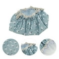 thumbnail image 3 of Unique Bargains 1 Pc Reusable Birds Pattern Shower Cap for Shower Blue Polyester Cotton PEVA, 3 of 7