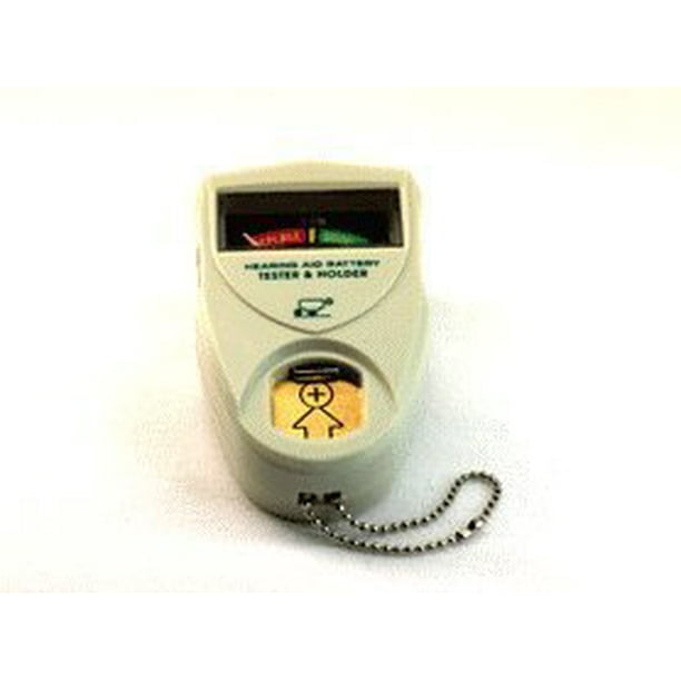 Hearing Aid Battery Tester and Holder (white)