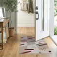thumbnail image 2 of ODIKA 2'x3' Beige Quincy Geometric Natural Washable Throw Rug Modern Abstract Design With Dynamic Shapes And Lines for Hallway, Study Room, Non-Slip Low Profile, Flatwoven, 2 of 7