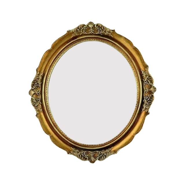 DOLITY Antique Picture Frame European Resin Photo Holder Tabletop Photo Frame for Mirror