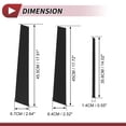 thumbnail image 3 of Unique Bargains 6 Pcs Door Pillar Window Trim for Nissan Altima 2002-2006 Front Rear Left Right Anti Scratch Sticker Pillar Posts Door Outer Exterior Cover Black, 3 of 8