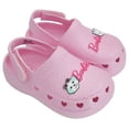 thumbnail image 2 of Barbie Toddler Girls' Clogs with Adjustable Strap - Medium Pink Glitter, Size 8, 2 of 8