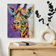 thumbnail image 4 of Shangniulu Colorful Cartoon Animal Wall Art Cute Giraffe Pictures for Kids Bedroom Paintings Funny Nursery Decor Artwork Small Animal Unframed Canvas Wall Art, 4 of 5