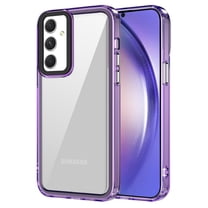 Decase for Samsung Galaxy A14 5G Military Grade Protection Case,Slim Shockproof Non-Yellowing Anti-Scratch Crystal Clear Skin Friendly Transparent Back Cover Case,Support Wireless Charging,Purple