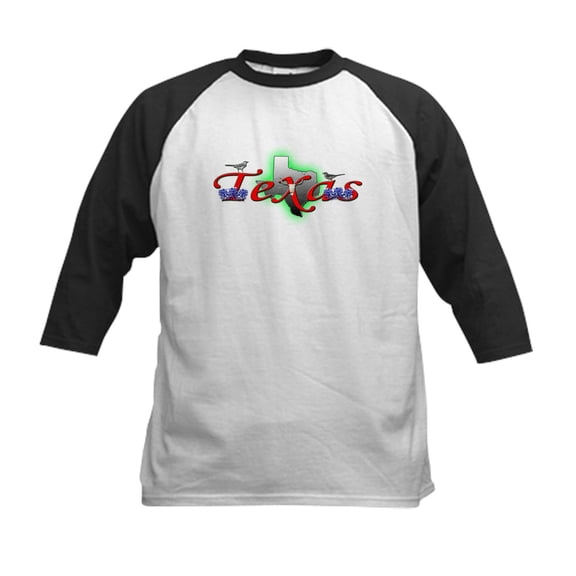 CafePress - Texas Kids Baseball Jersey - Kids Cotton Baseball Jersey, 3/4 Sleeve Shirt