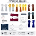 thumbnail image 3 of Long Garden Gloves for Women Man, Thorn Proof Rose Pruning Cowhide Leather Garden Gloves for Cactus, Rose and More - L, 3 of 7