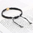 thumbnail image 5 of Pulseras con inicial de corazón para mujer, regalo de 26 letras con dijes iniciales, pulsera hecha a mano con cuerda trenzada, joyería ajustable para mamá, hija, joyería de cumpleaños, 5 of 5