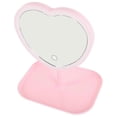 thumbnail image 2 of Usb Rechargeable Led Makeup Mirror Desktop Mirror Heart Shape Mirror For Women, 2 of 2