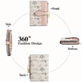 thumbnail image 6 of GAEKEAO Women’s Bifold Wallet Rfid Blocking Vegan Leather with ID Window and Zipper Pocket, 6 of 8
