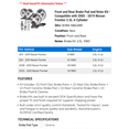 thumbnail image 2 of Front and Rear Brake Pad and Rotor Kit - Compatible with 2005 - 2019 Nissan Frontier 2.5L 4-Cylinder 2006 2007 2008 2009 2010 2011 2012 2013 2014 2015 2016 2017 2018, 2 of 2