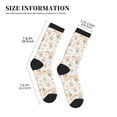 thumbnail image 3 of Pofeuu Air Balloon and Flower Print Crew Socks, Adult Running Hiking Socks for Youth and Adult, 3 of 7