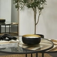 thumbnail image 2 of CosmoLiving by Cosmopolitan Black Metal Campfire Scented Wide Hammered 90 oz 4 Wick Candle with White Wax, 2 of 7