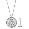 thumbnail image 3 of Presidential Seal Half Dollar Coin Silvertone Pendant Necklace, 3 of 3